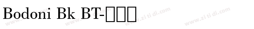 Bodoni Bk BT字体转换